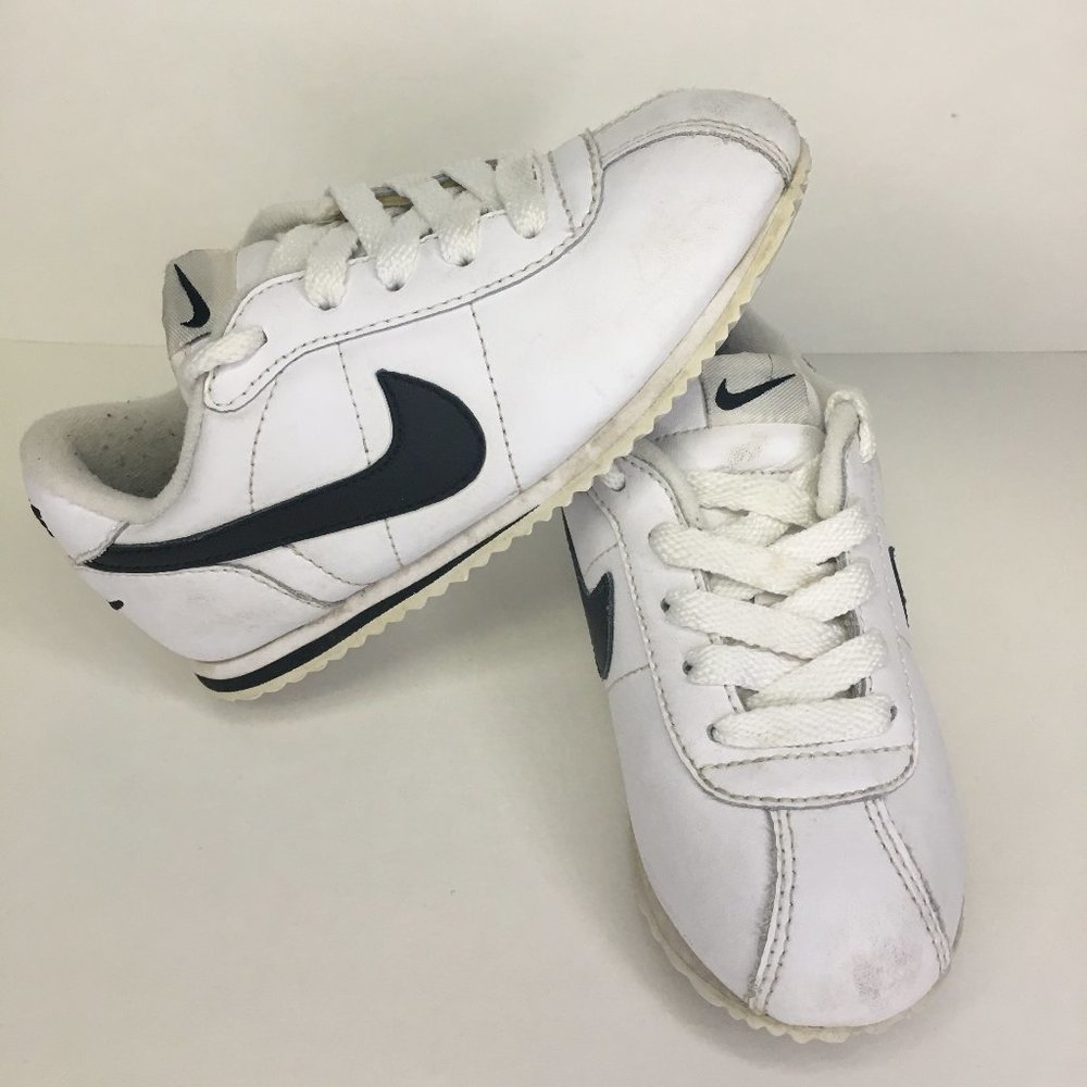 Nike Cortez White and Black sneakers Size 10 little kids toddlers